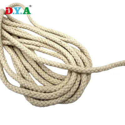 Hot Selling Round 5mm Braided Cotton Cord for Garment Pants Hoodies Accessories