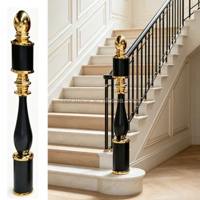 Lightweight Easy to Assemble 1200mm High Aluminum Post for Indoor Staircase Railing Decoration