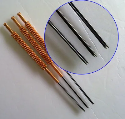 Chinese Medical Fire Acupuncture Needle Flat-headed