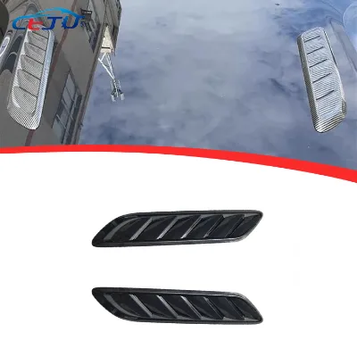 Universal Car Front Bonnet Vents Hood Side Trim Cover Steel Air Flow Intake Scoop Vent Hood Cover