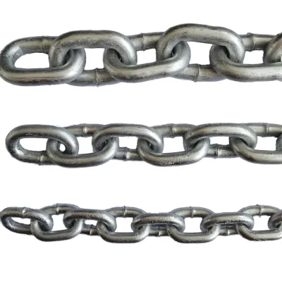Q235 Q195 Steel Welded 6MM Hot Dip Galvanized DIN766 Short Link Chain