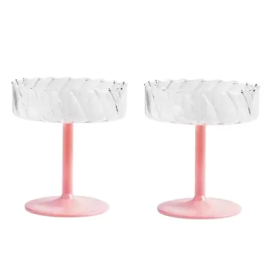 Wholesale Custom Colored Transparent Spiral Striped Glass American Style Party Use Tall Wine Glasses