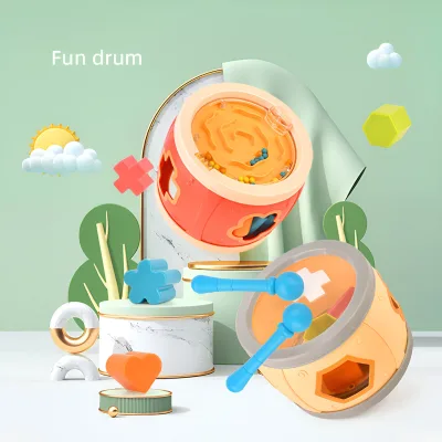 Multifunctional Children's Drum That Can Be Stored and Played Musical Toy Educational Musical Instrument Inspired Learning Drum