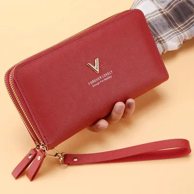Women Purse for Women Long Zipper PU Leather Ladies With Card Holder Women Purses 2026 Practical Storage Solution Hot-selling