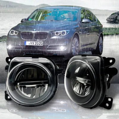 1 Pair LED Light Car Front Fog Light Lamp LED With LED Bulbs for BMW 5 Series F07 F10 GT F11 F18 LCI 535I 528I 550I 2013 20