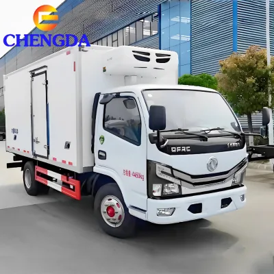 DFAC 4x2 Refrigerated Truck Reefer Truck Refrigerator Van Cold Box Truck for Meat Fruit Seafood Cold Chain Transport