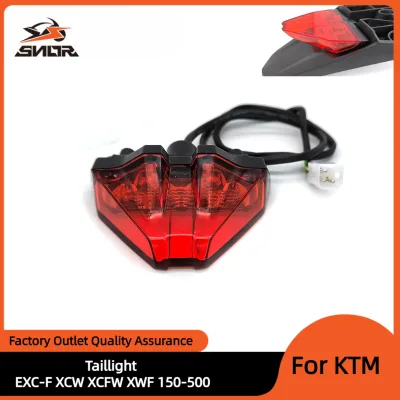 SNOR Motorcycle Rear Light Taillight Brake Lamp Super Moto Stop Signal for KTM EXC-F XCW XWF 150-500 2024 Motocross Accessories