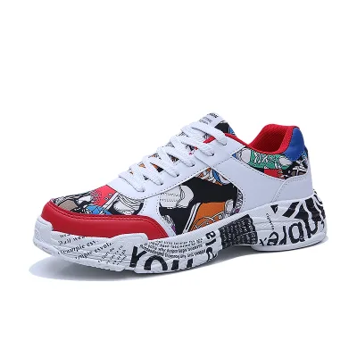 Fashion Active Men's Sneakers Camouflage Flat Sole Sport Shoes Casual Men Running Shoe