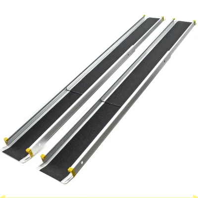 Portable Wheelchair Ramp for Home Lightweight Aluminum Ramp for Steps Non-Skid Threshold Ramp for Doorways