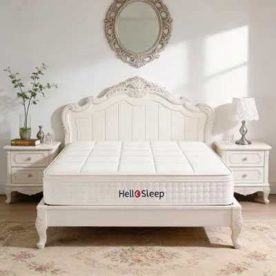 Luxury King-Size 5-Star Hotel Bed Mattress 11\" Individually Wrapped Inner Spring Latex Convertible Bedroom Feature