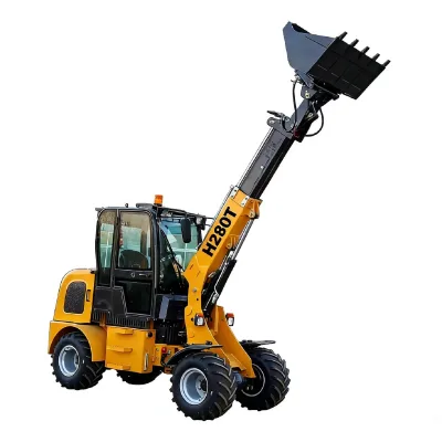 H280T Mini Telescopic Loader 1 Ton Load Capacity 3.6m Lifting Height Multi-functional Compact Loader for Farm Construction Site
