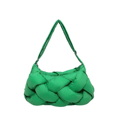 Nylon Soft Puffer Adjustable Strap Quilted Women Tote Bag