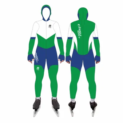 Slidestar Custom Printed Breathable Quick Dry Ice Speed Skating Jumpsuits Racing Suit for Men Women XL