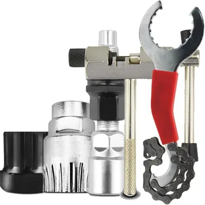 2024 Newest Mountain Bicycle Repair Tool Set,Bike Freewheel Crank Remover Repair Tool Kit