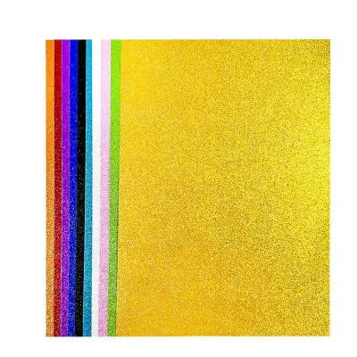 High Quality Glitter Foam Sheet Sparkly Colorful Sticker Paper for Kids DIY Handcraft Decorations