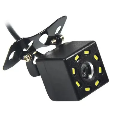 Universal Small Square Backup Camera with NightVision 8LED Car Camera