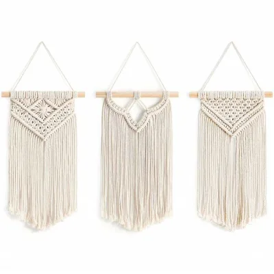 Art De La Salle Bains Accents Maison Macrame Lune Chat Decoration Preppy Suspension Enfants Eventail En Jonc Mer Feuille