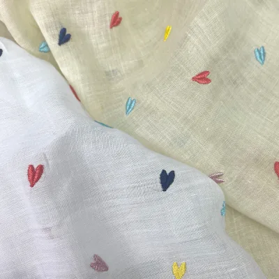 High Quality 59s 60s 100% Ramie Fabric 138cm Woven Lightweight Quick-Dry Water Resistant Custom Embroidery Cool Fabric