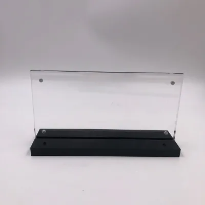 Ready Stock Plastic Transparent clear Acrylic Currency Banknote Display Stand for protection Banknote and Stamp Collection