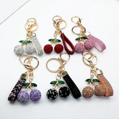 Wholesale Cute Bag Accessories Keychain Cartoon Animal Pendant Key Ring Charm Rabbit Shaped Bag Charms