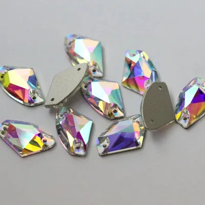 Boutique Galactic Shape Crystal Sew on Rhinestones Sewing Jewelry Beads for Dress Making