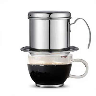 304 Stainless Steel Hand-Drip Vietnamese Coffee Dripper Filter Cup Modern Minimalist Design Caf Use Brewing Tool Dedicated