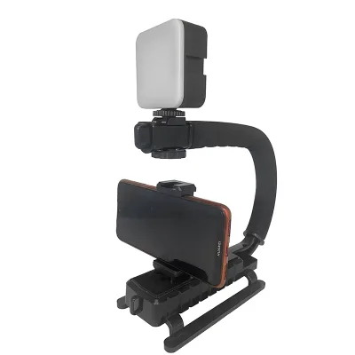 Professional Mini Pocket Photographic Lighting Vlog Video Light Kit with Bracket for Smartphone DSLR Sport Camera