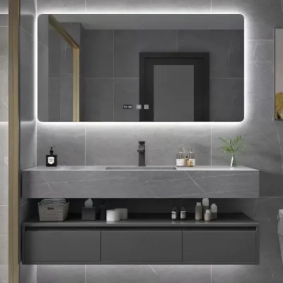 Factory Direct Double-Layer Bathroom Wall Mounted Mirror Cabinet with Practical Storage and Water Resistant Features