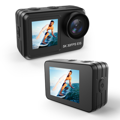 OEM ODM Professional Touch Screen Waterproof 4K Ultra HD Dual Screen Photo Vlog Mini Digital Action Sport Video Camera 4K
