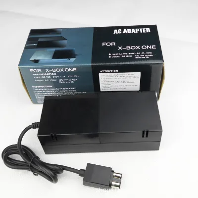 8A Power Supply Cord AC Adapter Replacement Charger for X-box One Console 100-240V Auto Voltage Low Noise Version
