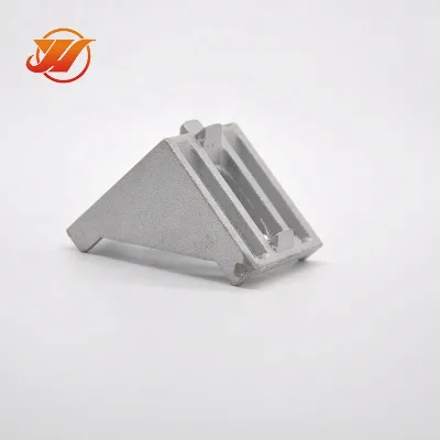 4-Hole Die-Cast Aluminum Inside Corner Brackets Natural Finish, 20/30/40 Series T-Slot Frame Accessories