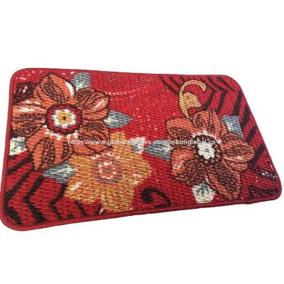 High Quality Anti-slip Washable Polyester and Nylon Floral Style Pattern Carpet Wholesale Factory