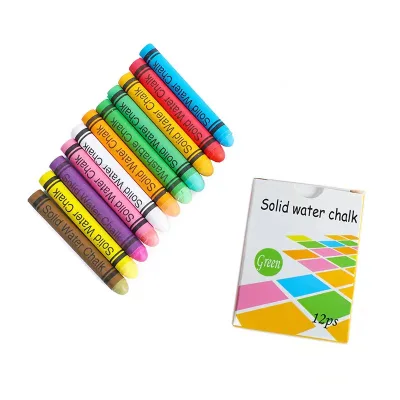Oem Factory 12 Colors White Sidewalk Chalk Washable Blackboard Doodles Chalk for Sale