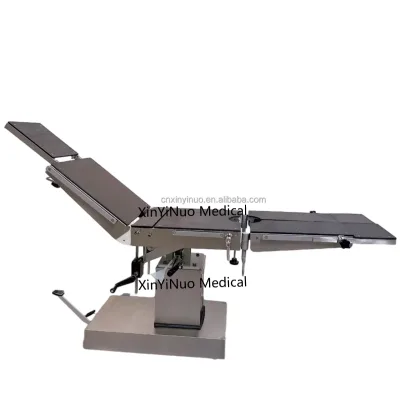 Factory Competitive Price Medical Hydraulic Mechanism Manual Foot Pedal Translation Function Hand Lifting Operating Tables