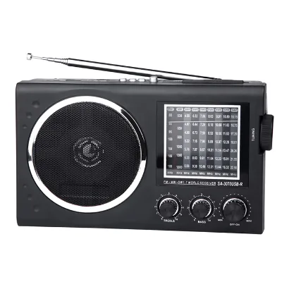 Dongguan Portable Usb Super Good Radio Frequency FM AM SW1-7 9 Bands Radio With Lithium Batteries