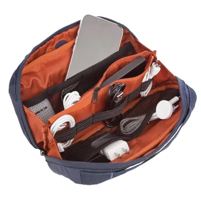 Manufacturer Large Capacity Lightweight Travel Electronic Gadget Carrying Storage Bag Fits Charger And USB Cable Organizer