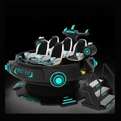 9D VR UFO Interstellar Spacecraft Simulator Indoor Virtual Reality Motion Game Machine for Shopping Malls Airports Fiberglass