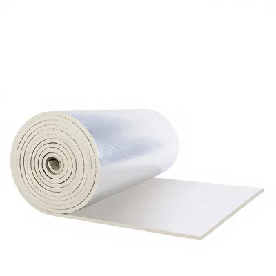 Kuliwei Self-Adhesive Aluminum Foil Rubber Foam Insulation Sheet Thermal Barrier Insulation Roll for Container Prefab House