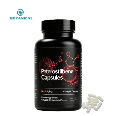 Free Sample Available Pterostilbene Capsules Anti-Oxidation China Pterostilbene OEM Private Label and Customized
