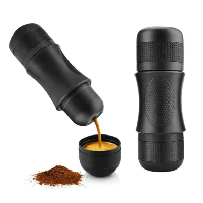 Factory Direct Classical Outdoor Single Cup Car Travel Mini Espresso Portable Coffee Maker with Manual Pressure