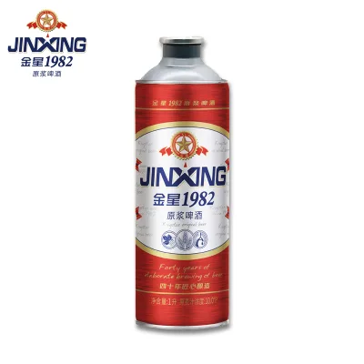 Factory Direct Kingstar Lager Beer 1L Canned & Bottle Package Light Color Natural Taste 3.3% ABV Pure Flavor Box