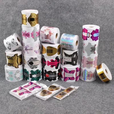 Free Customize Nail Forms 500pcs/roll Nail Form Sticker for Professional Use Only