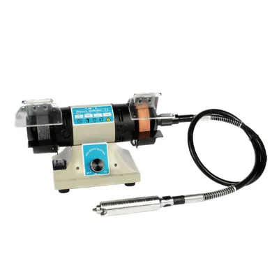 Fast Delivery Time Mini Dc Multi Speed Bench Two Wheel Grinder With Flexible Shaft