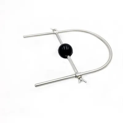 Adjustable Stainless Steel Mouth Gags Fixator Open Silicone Balls Slave Punishment Gear BDSM Adult Sex Toys for Fetish Women Men