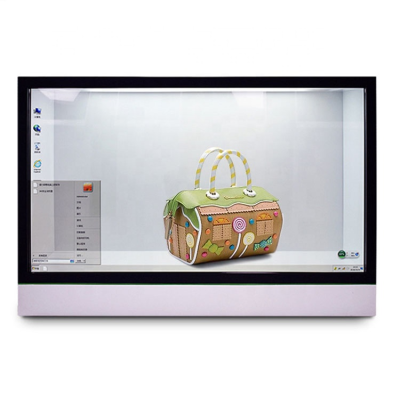 Android Display Showcase Digital Signage Transparent LCD Screen for Advertising
