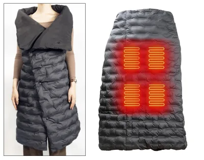 Hot Sale Electric Heated Carbon Fiber Blanket for Home Use Safe With Battery USB Far Infrared Winter Warm Keeping Wearable