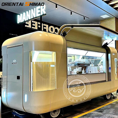 Customize Factory Manufacturer Street Food Kebap Drinks Coffee Burger Hotdog Doughnut Food Truck Airstream Food Trailer