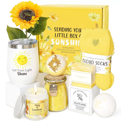 UIONEN Modern Gifts for Women Mom Wife Girlfriend Sister Her-Happy Birthday Mother's Day Valentine's Day-Sunflower Scented Gift