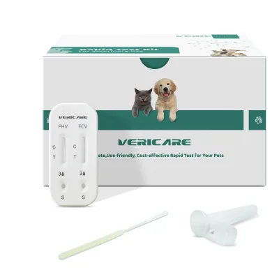 2 in 1 One-step Rapid Test Fenine Herpesvirus FHV Ab+Calicivirus FCV Ab Antibody Combo Rapid Test Kit for Cat Use
