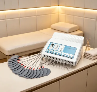 Next Generation Electrical Muscle Toning Device with Dual Frequency Technology for Home Salon